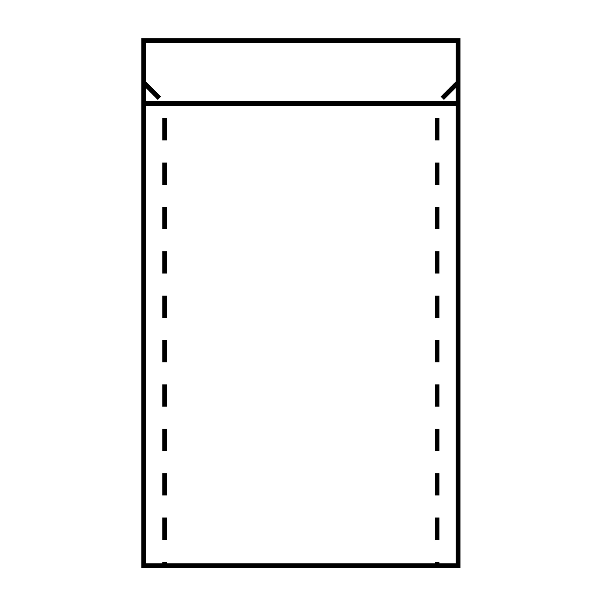 Flachbeutel, Sterilisationspapier 60g, 115 x 290 + 30 mm