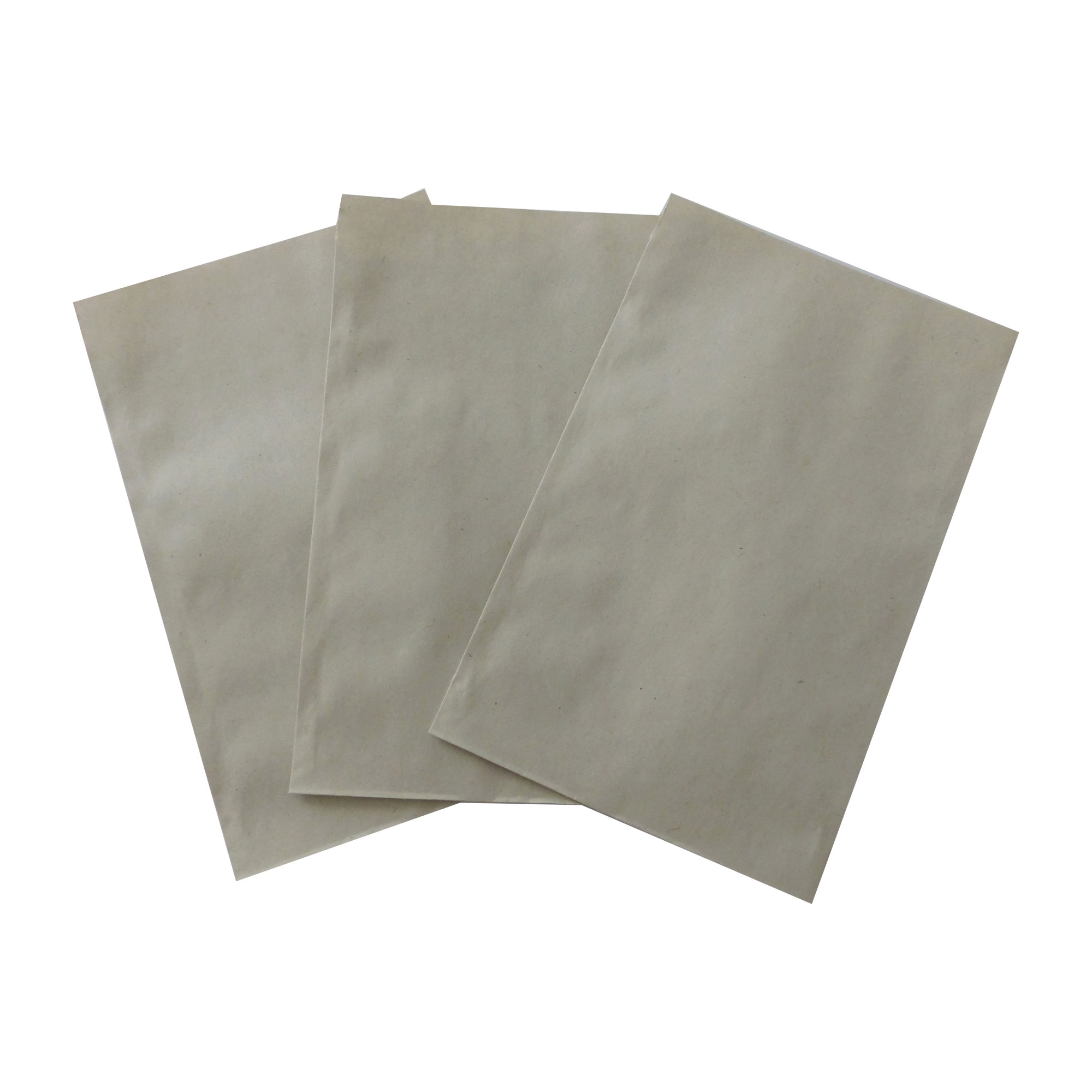 Flachbeutel recycling Papier, 70 g/m², 162x230+20 mm